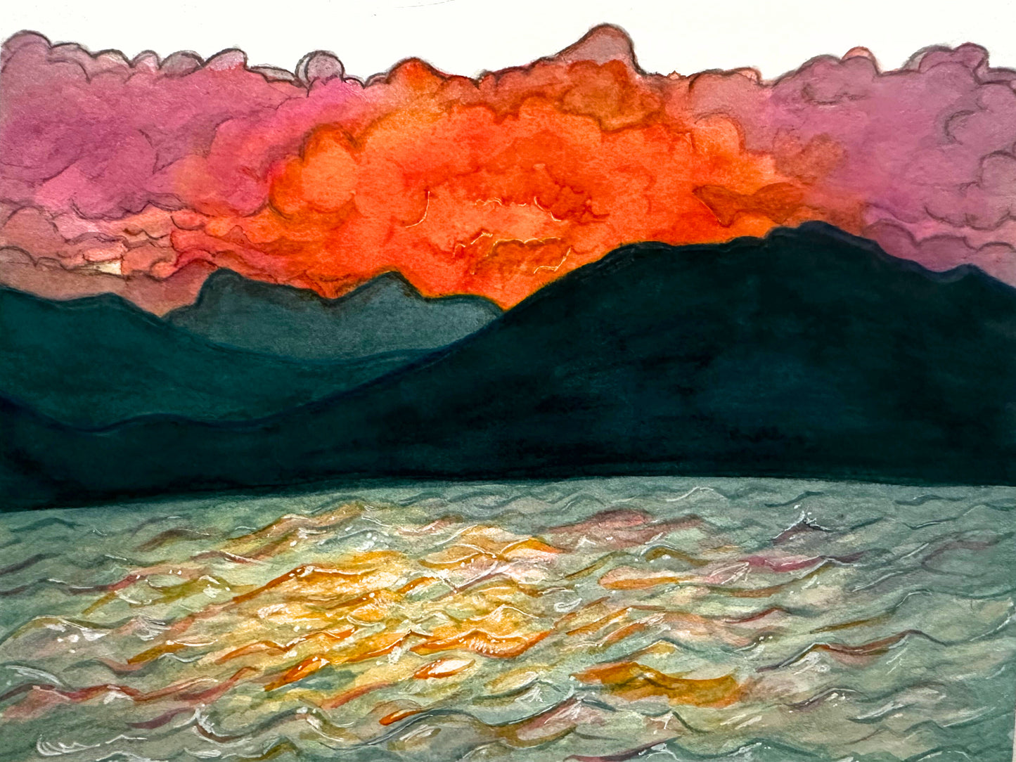 Pend Oreille Sunset - Original