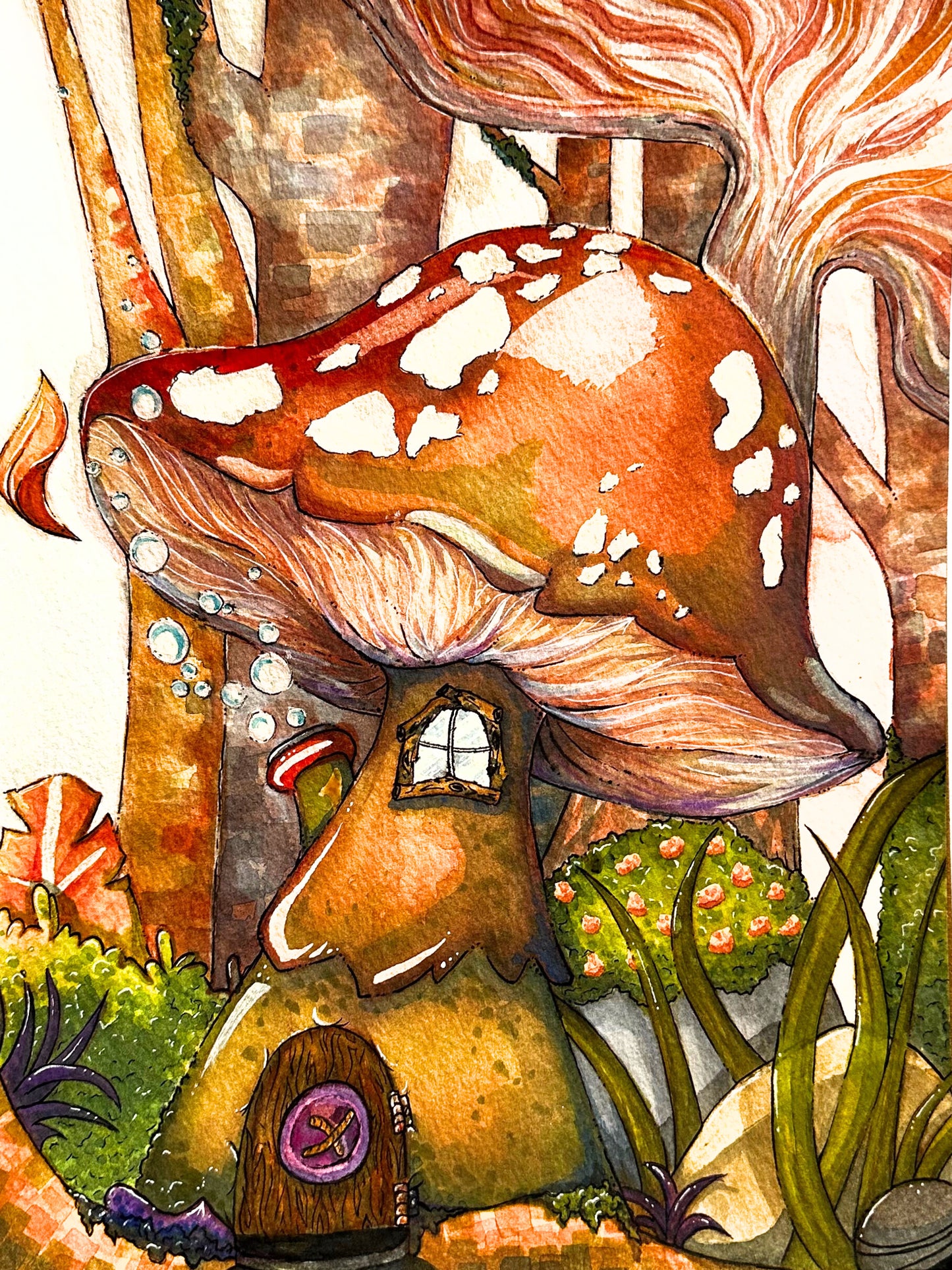 Cozy Mushroom House - Original