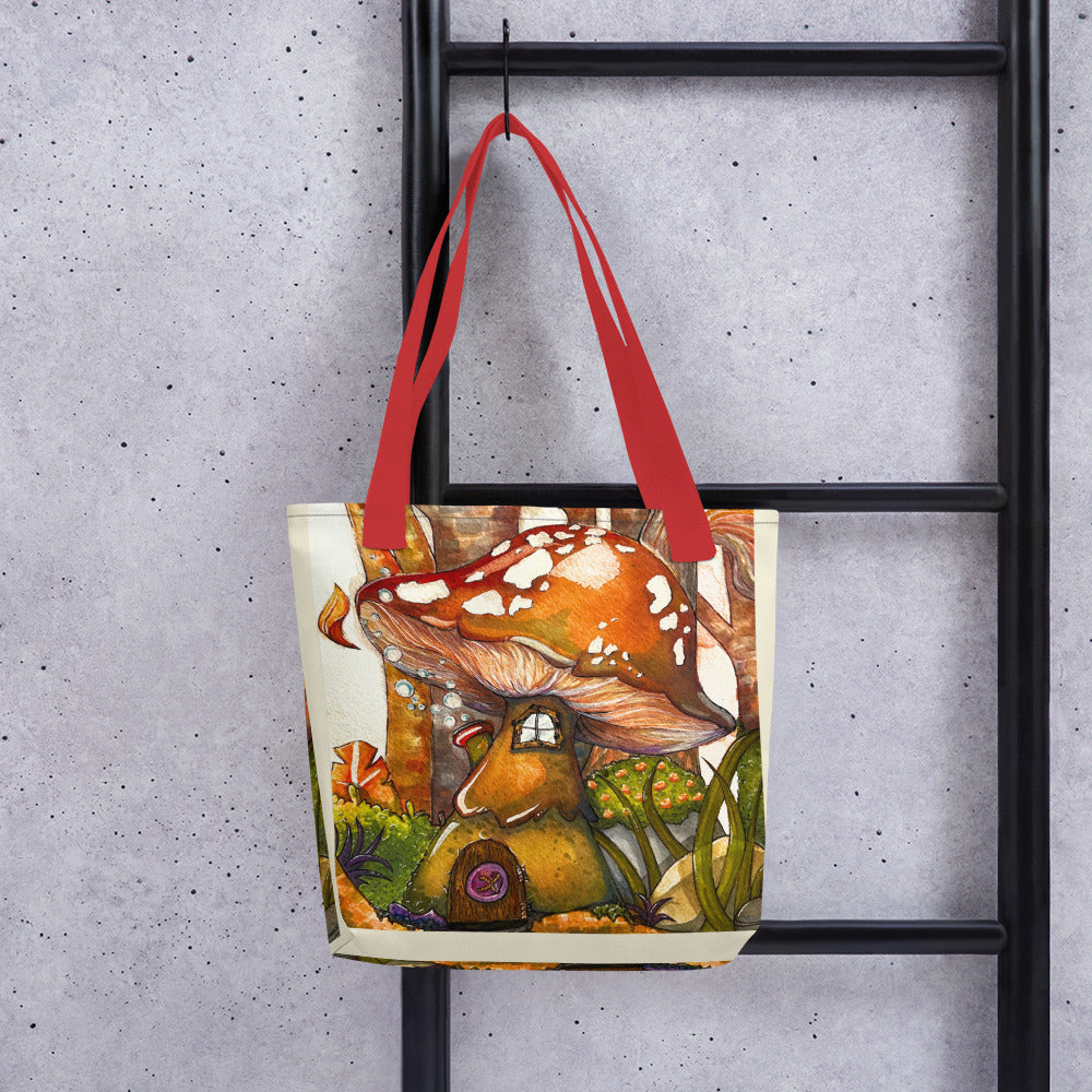 Cozy Mushroom House - Tote bag