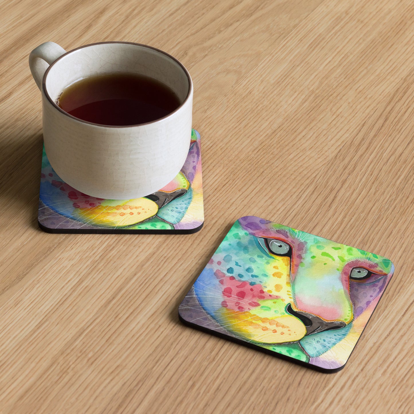 Rainbow Leopard - Coaster