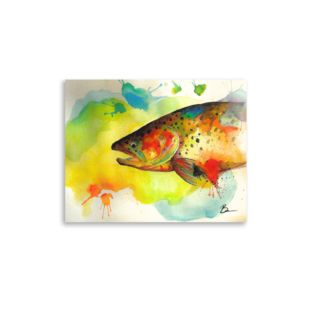 Rainbow Fish - Matte Print