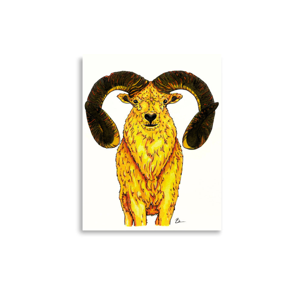 Aries Zodiac - Matte Print