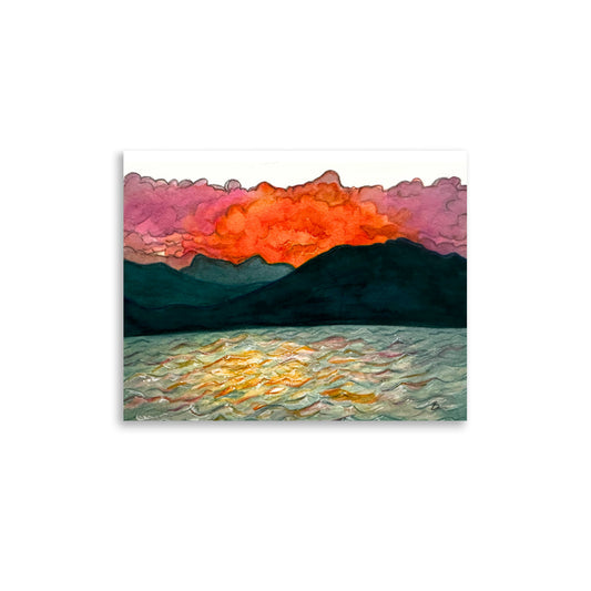 Pend Oreille Sunset - Matte Print