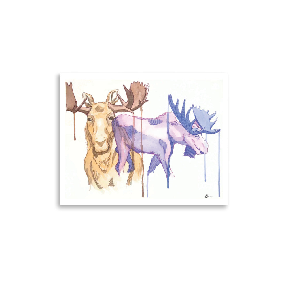 Dos Moose - Matte Print