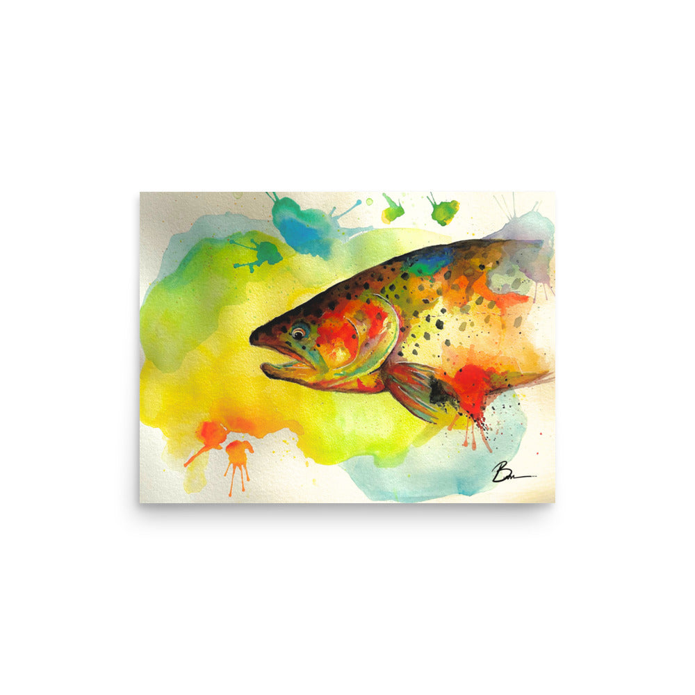 Rainbow Fish - Matte Print