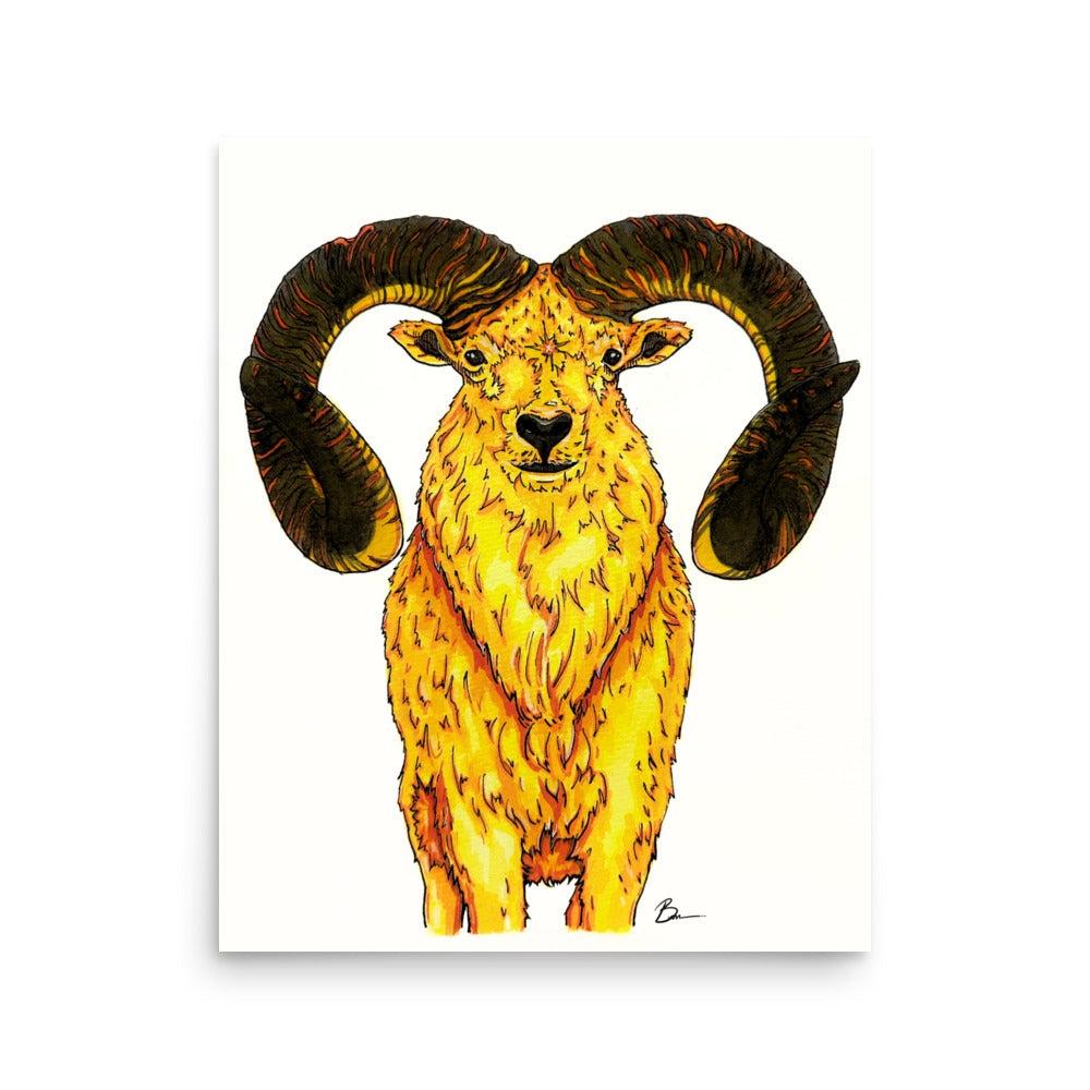 Aries Zodiac - Matte Print