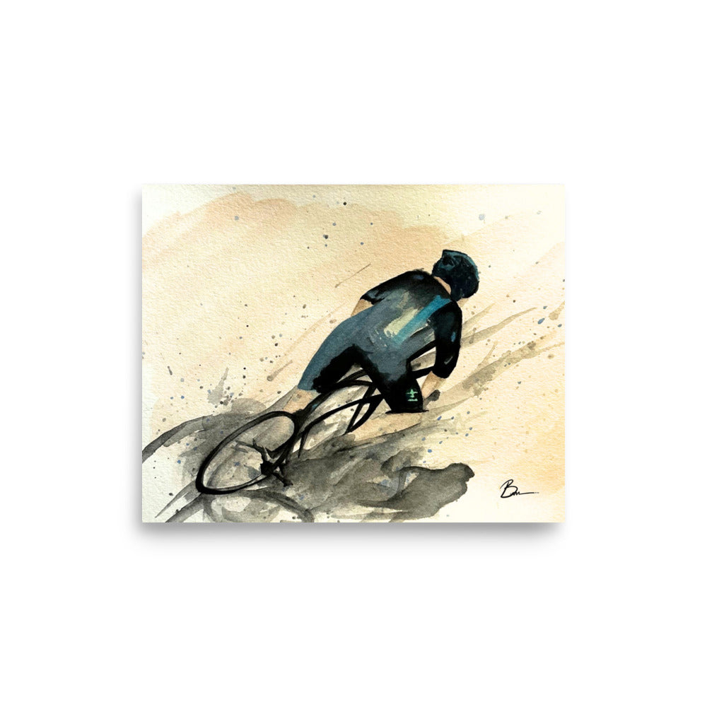 Cyclist - Matte Print