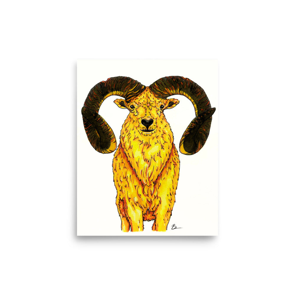 Aries Zodiac - Matte Print