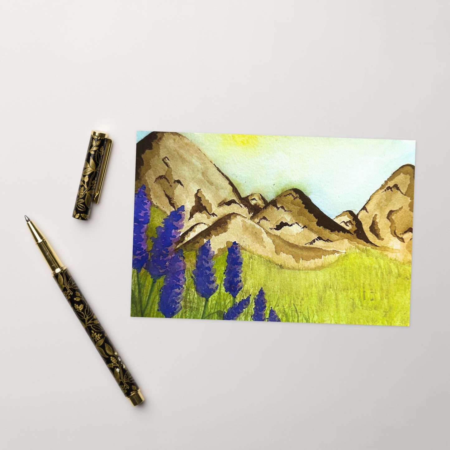 Flowing Lavender - Greeting Card