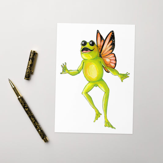 Fairy Frog Betsy - Greeting Card