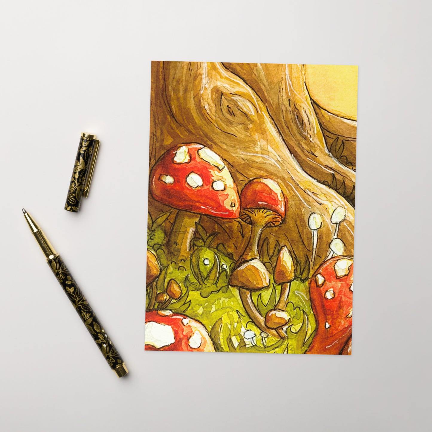 Little Mushrooms - Greeting Card