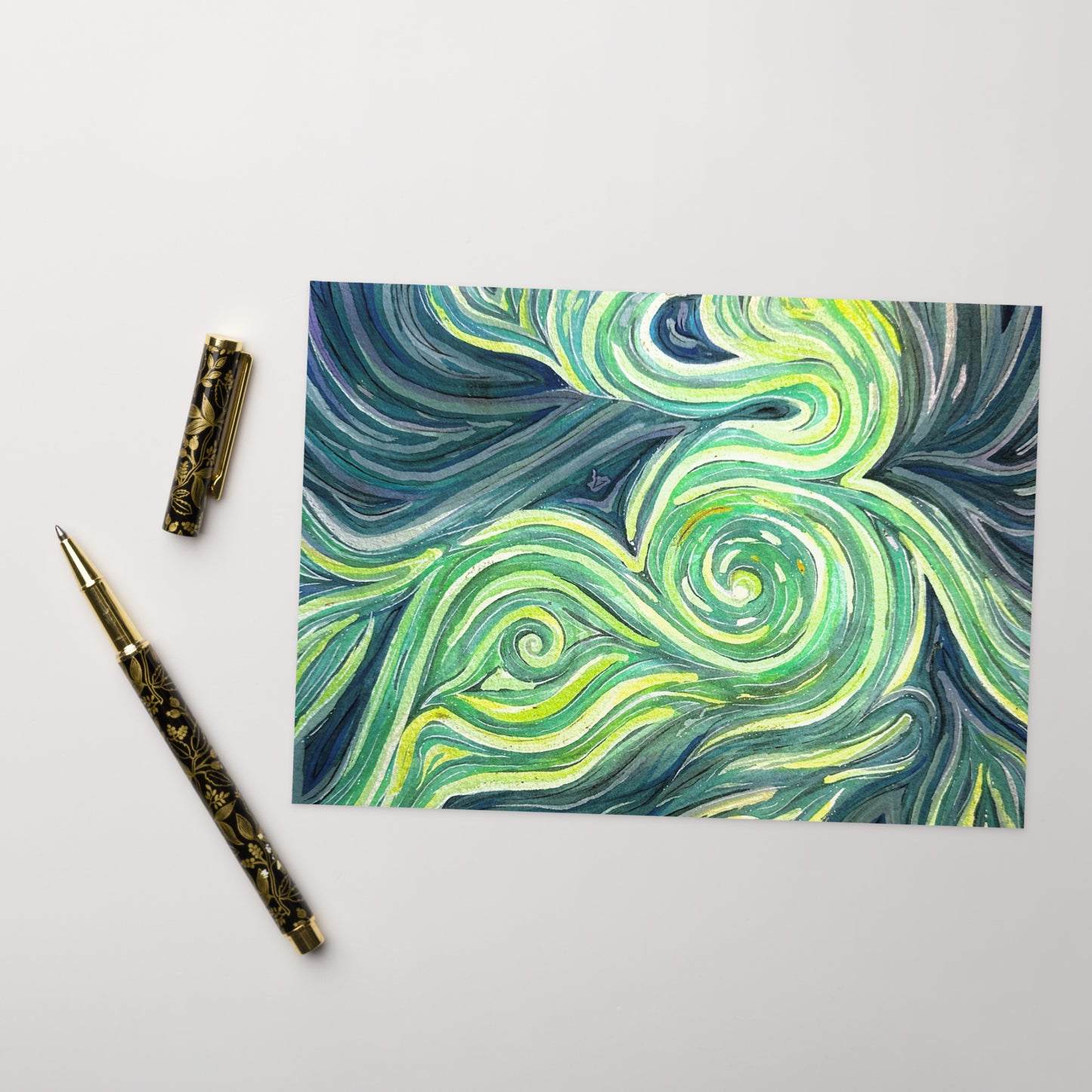 Swirling Emotions - Greeting Card