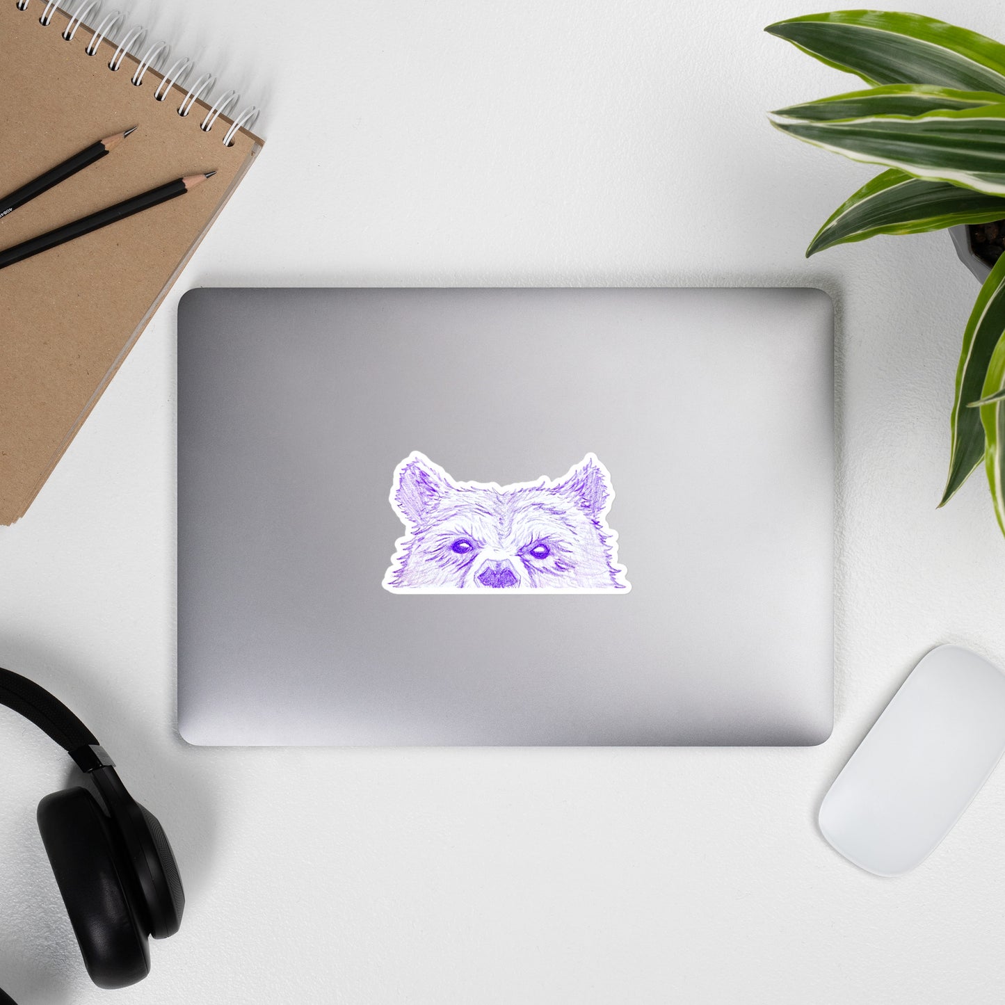 Peaking Bear - Sticker