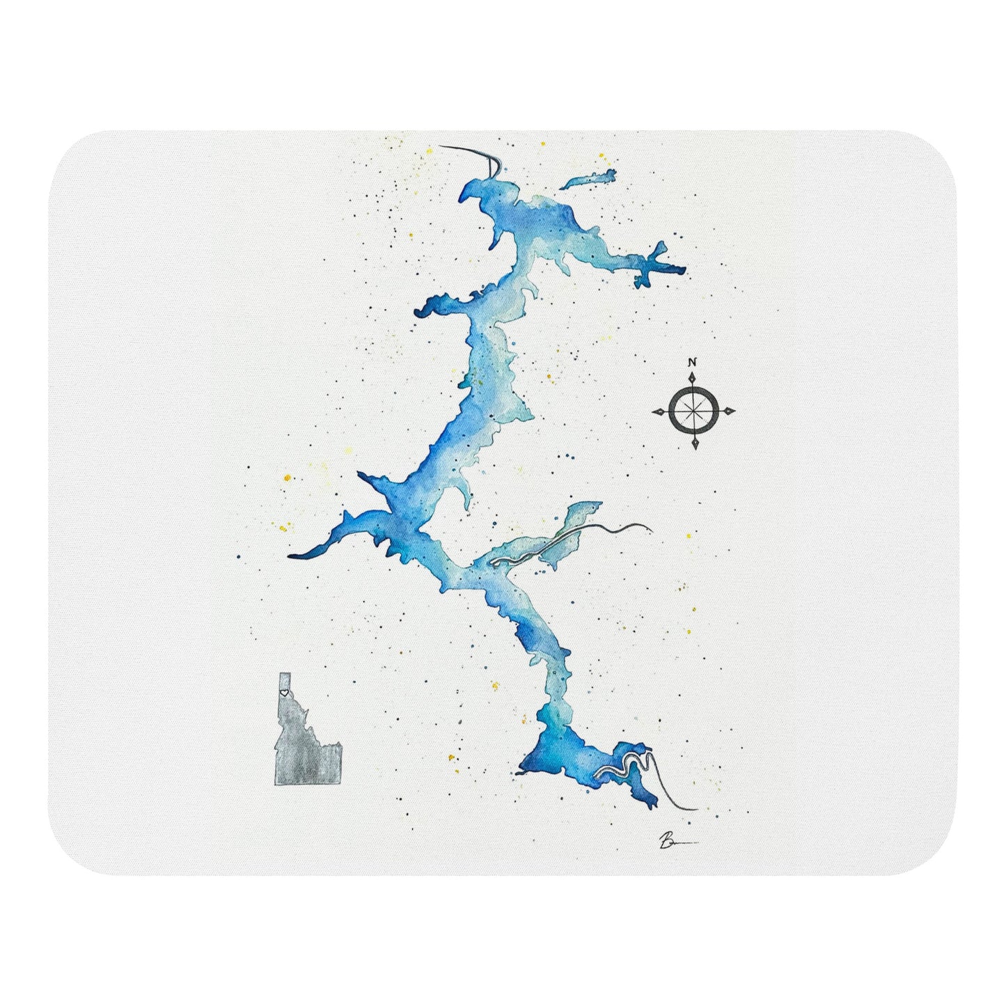 Idahome - Silver - Mouse Pad