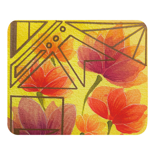 Geometric Flowers - Mouse Pad