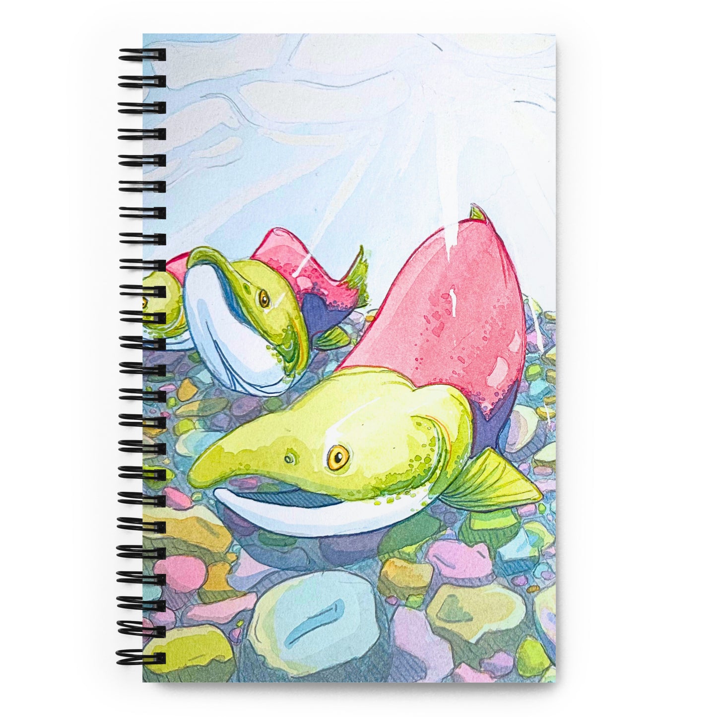 Slippery Salmon - Spiral Notebook