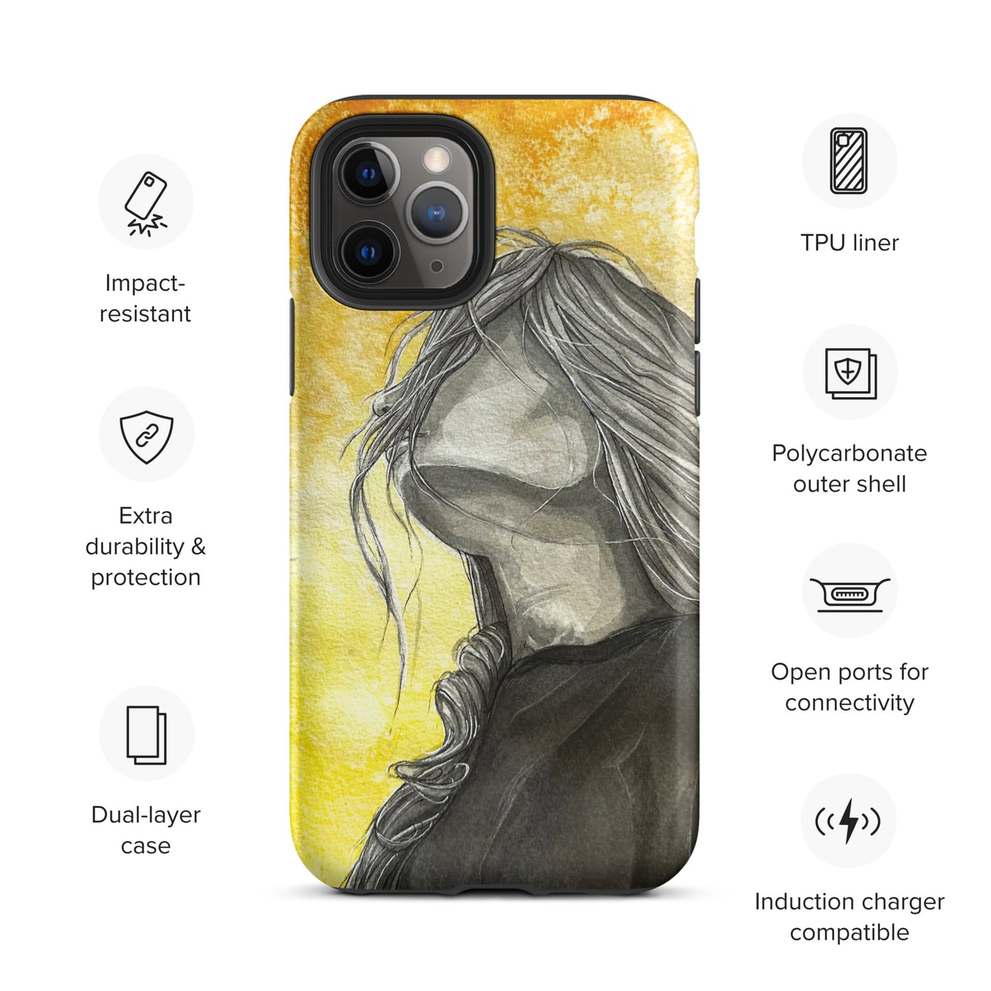 Tough Case for iPhone - Wind Girl