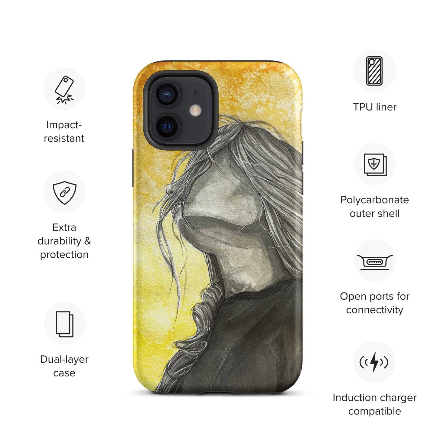 Tough Case for iPhone - Wind Girl