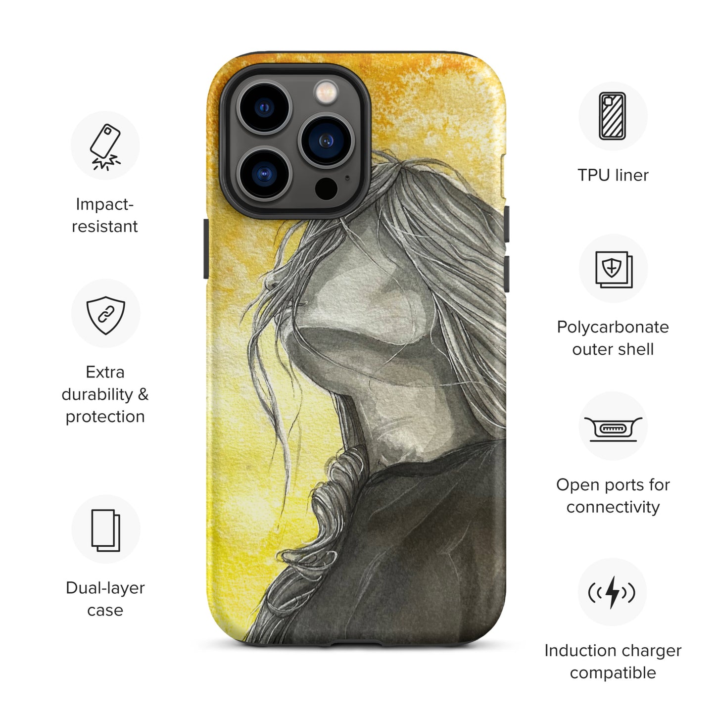 Tough Case for iPhone - Wind Girl