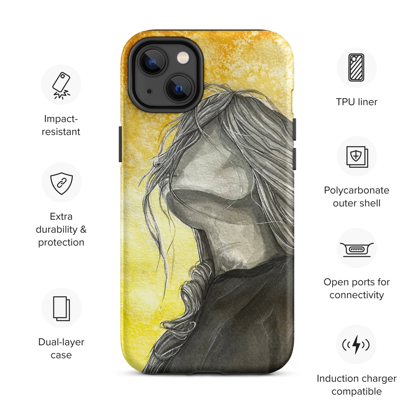 Tough Case for iPhone - Wind Girl