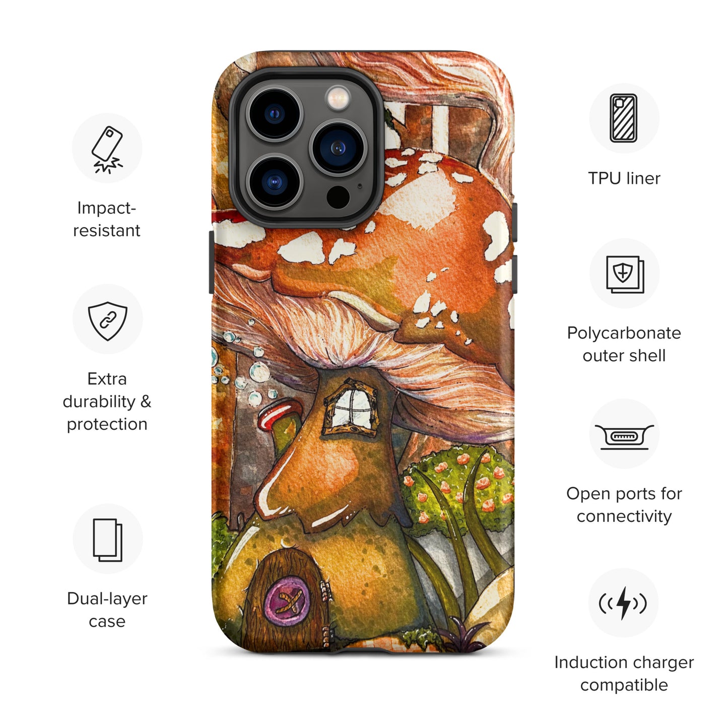 Cozy Mushroom House - Tough Case for iPhone
