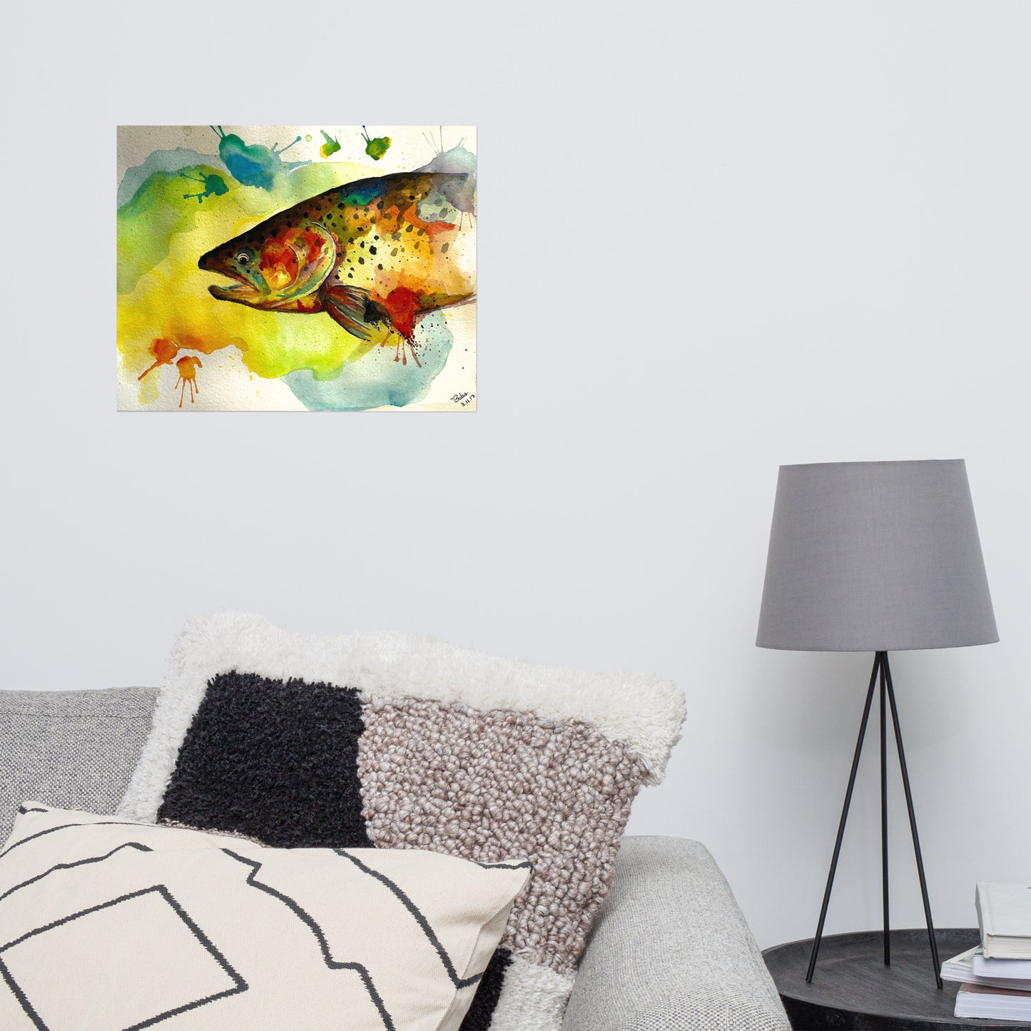 Rainbow Fish - Matte Print